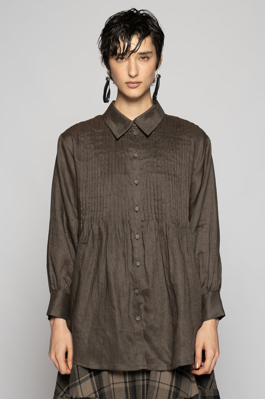 Halo Pin Shirt Truffle