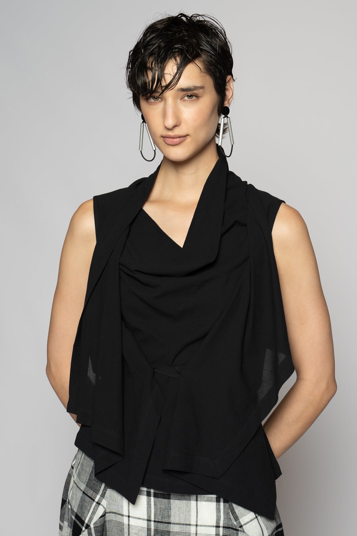 Andor Drape Top Black