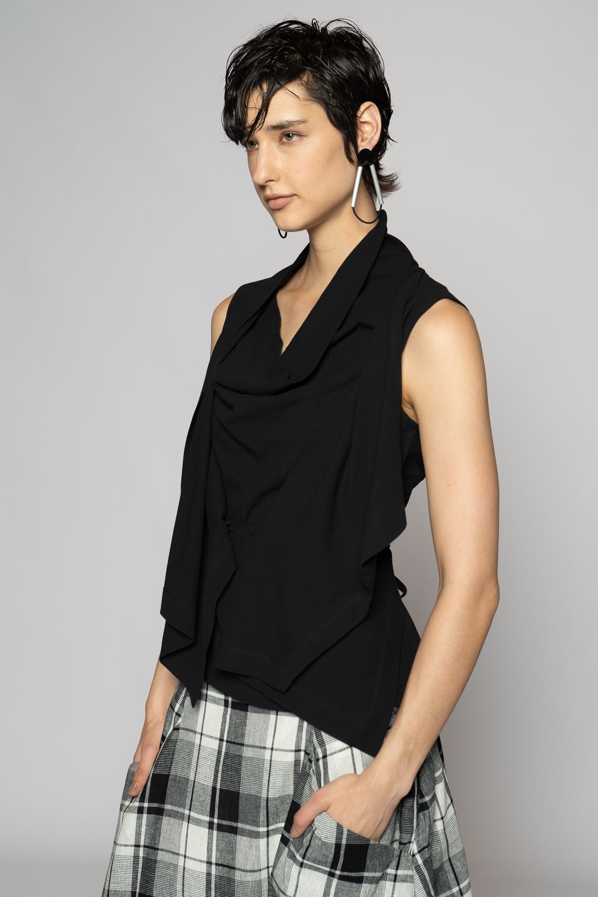 Andor Drape Top Black