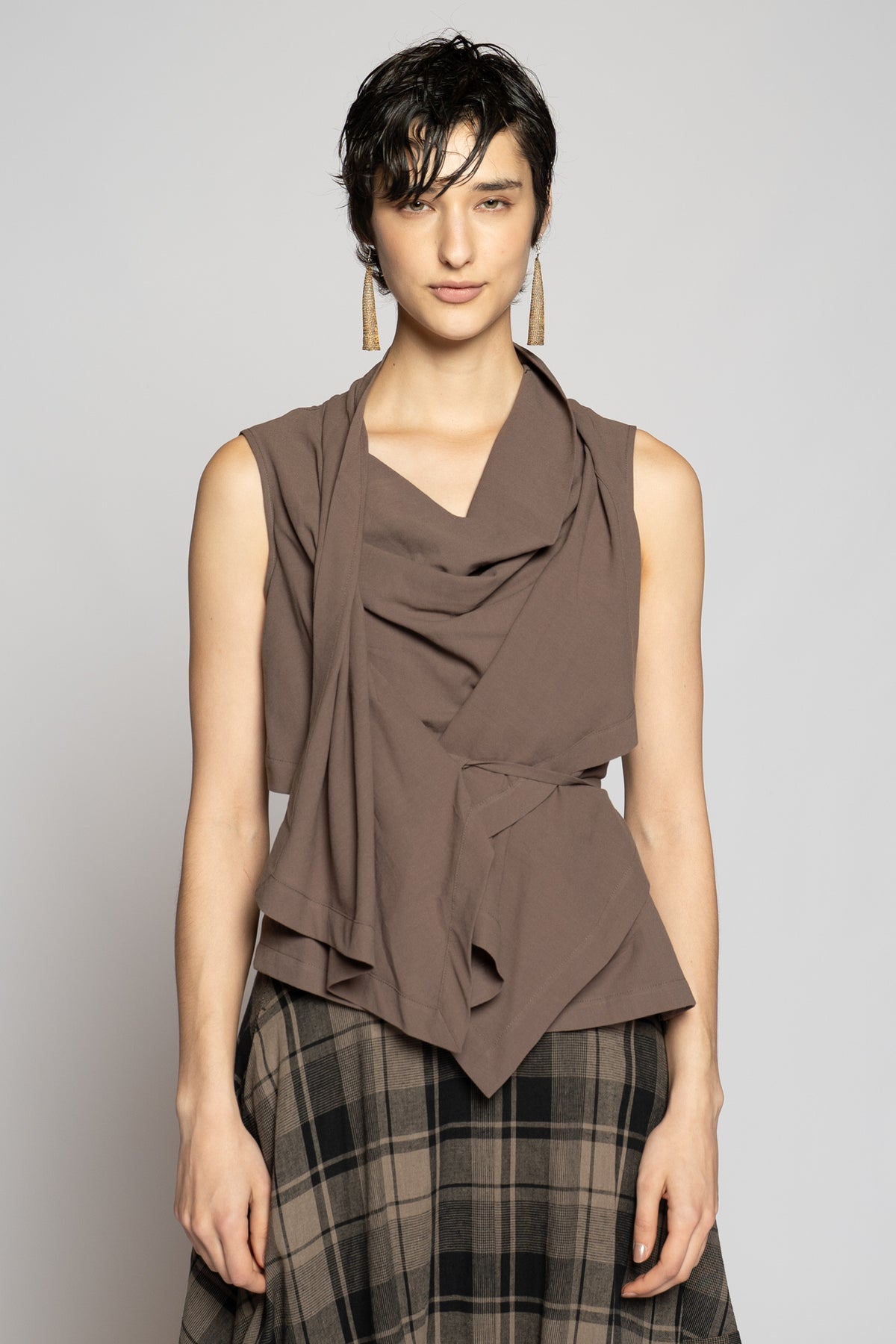 Andor Drape Top Truffle