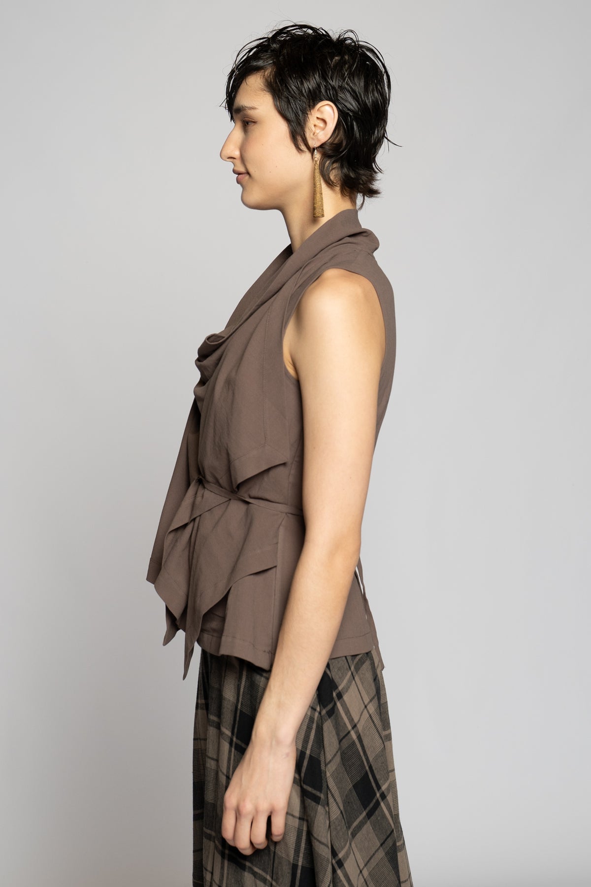 Andor Drape Top Truffle