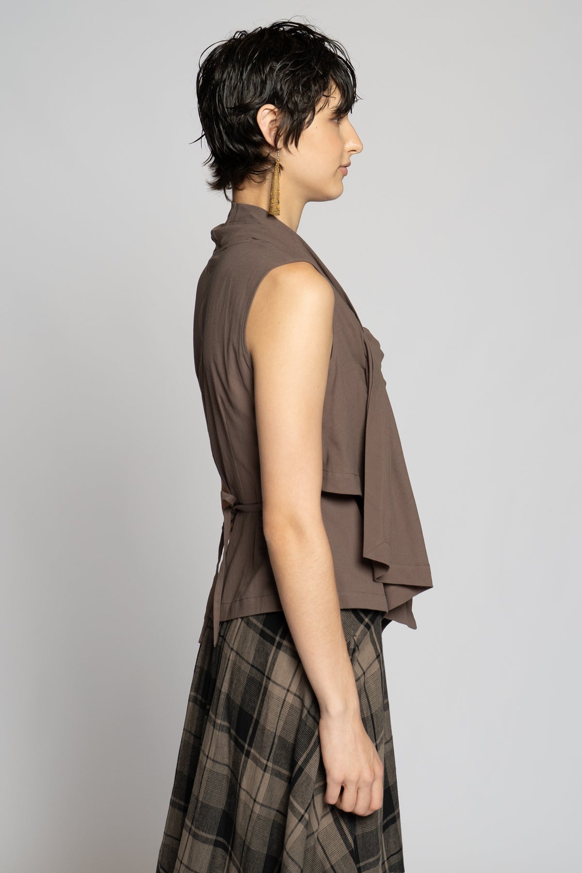 Andor Drape Top Truffle