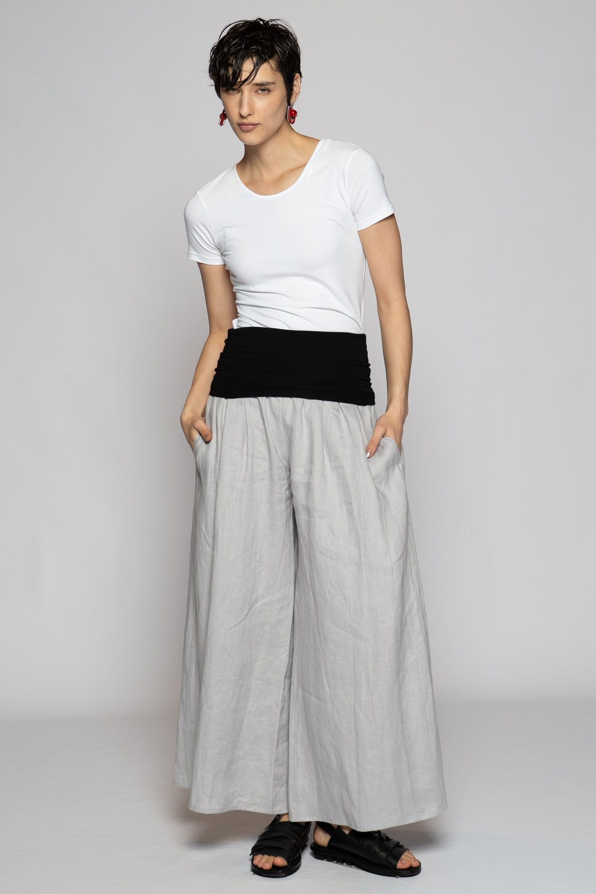 Poka Poka Wide Pants Cloud