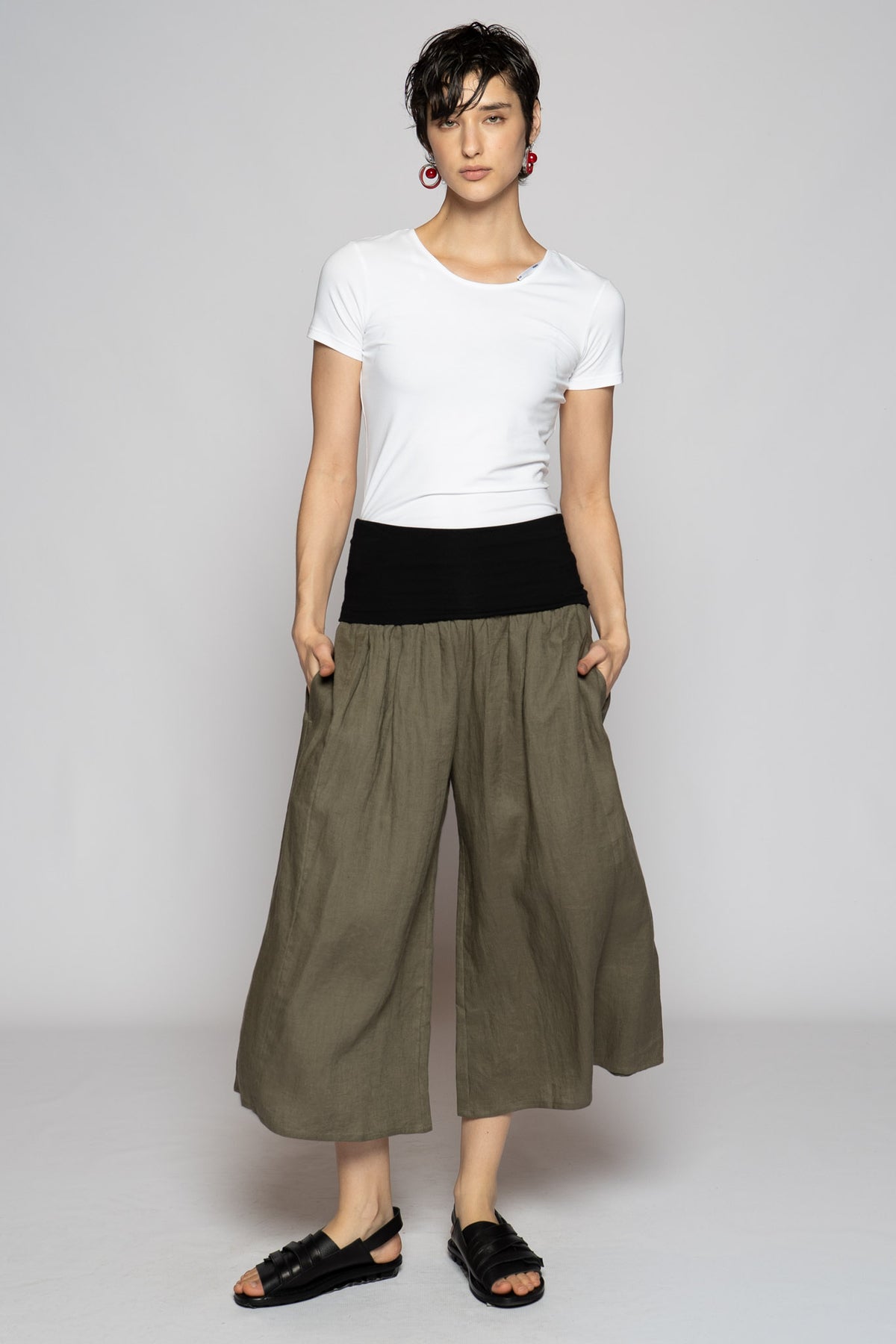 Poka Poka 3/4 Pants Truffle