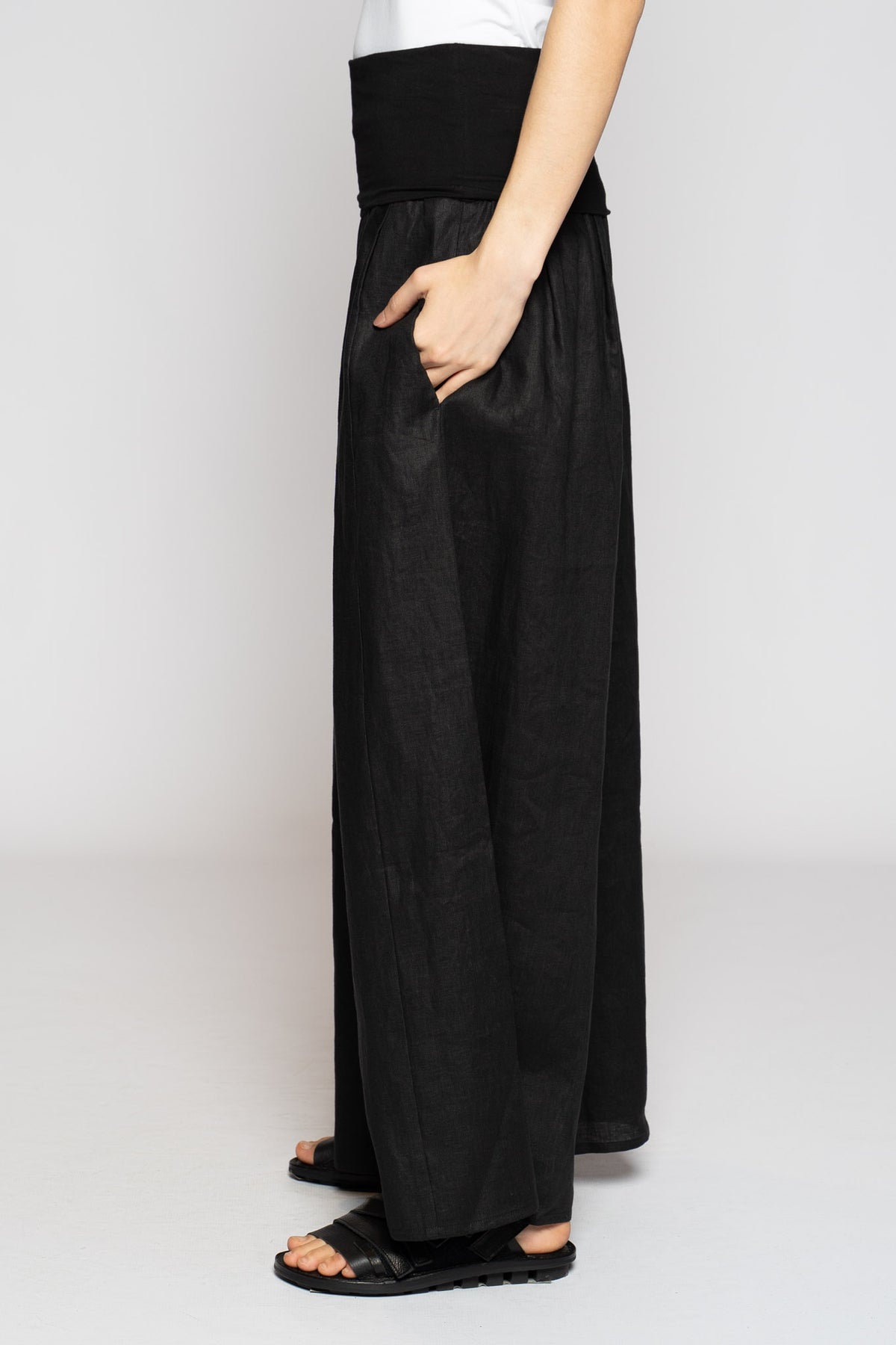Poka Poka Wide Pants Blk