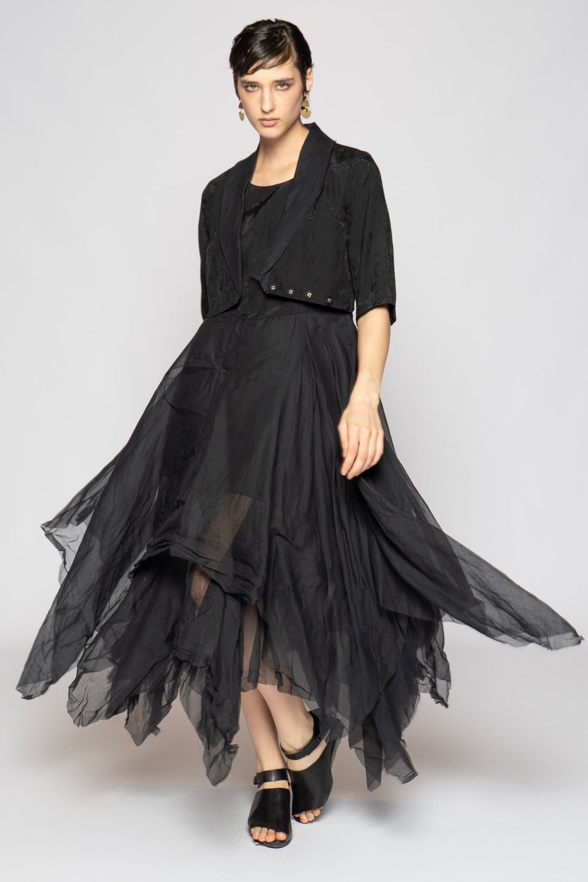 Spike Dress Blk