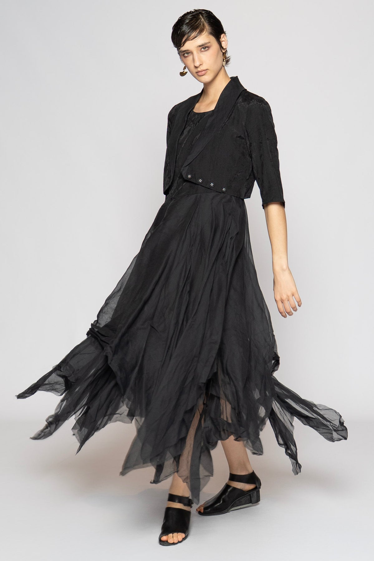 Spike Dress Blk