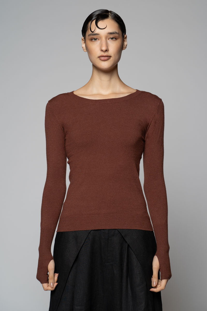 Sayuri Round Neck Taupe