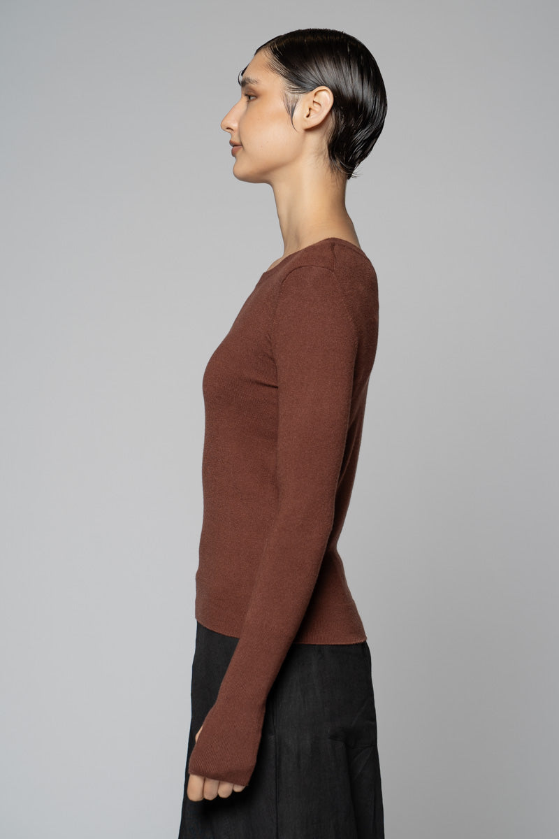Sayuri Round Neck Taupe