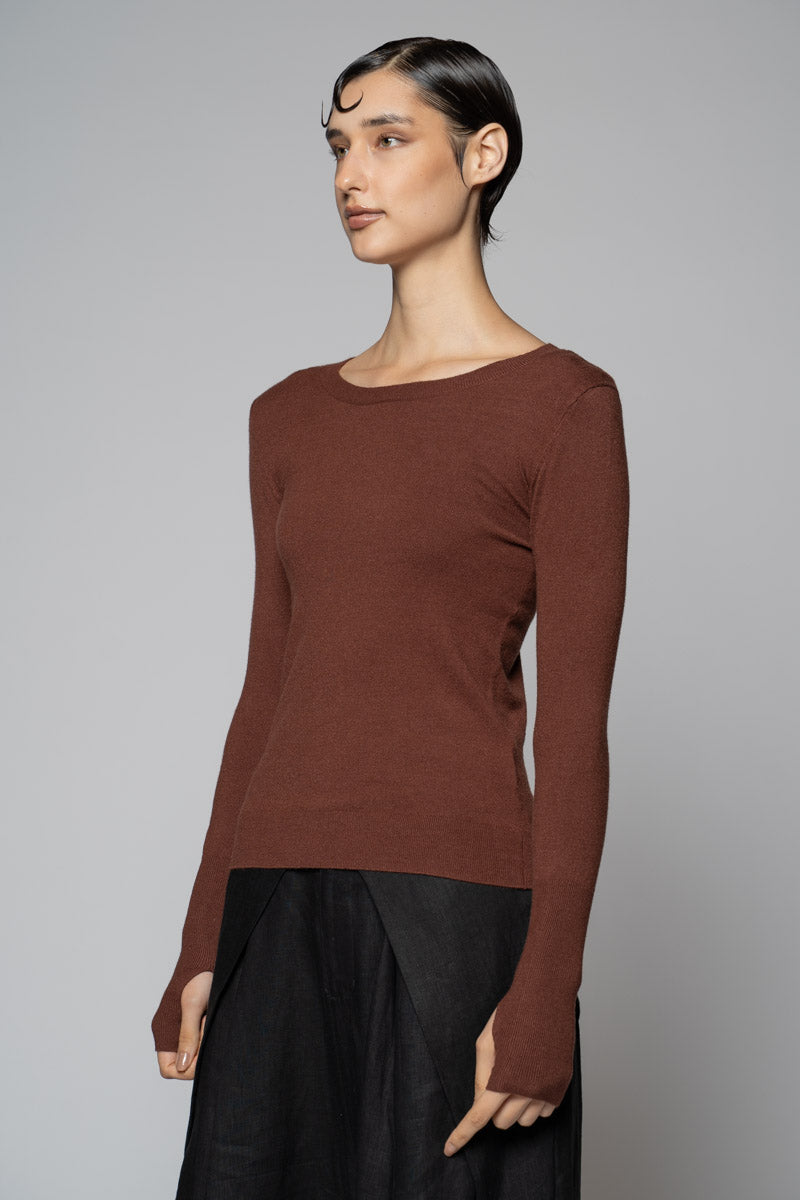 Sayuri Round Neck Taupe