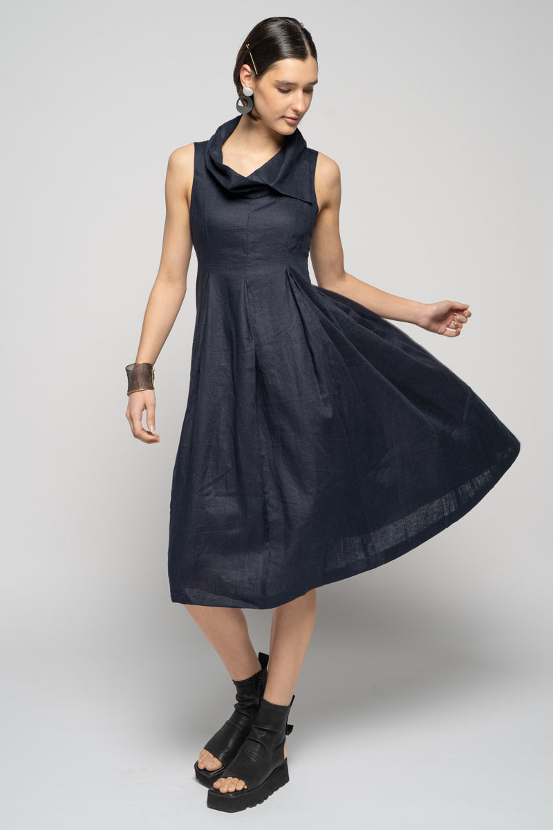 Asami Dress Navy