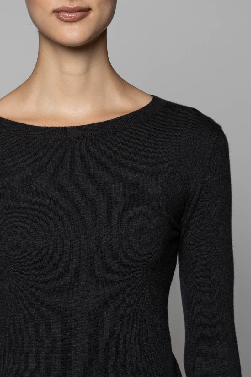 Sayuri Round Neck Blk