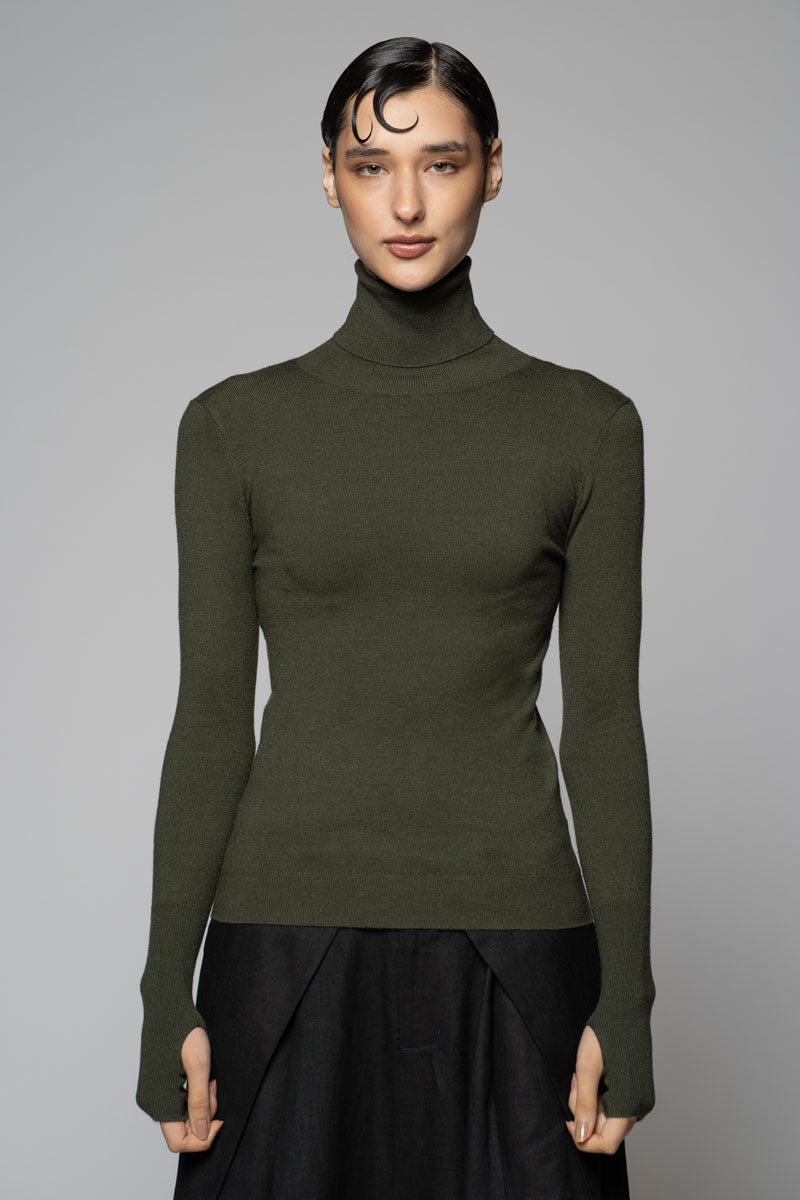 Sayuri High Neck Moss