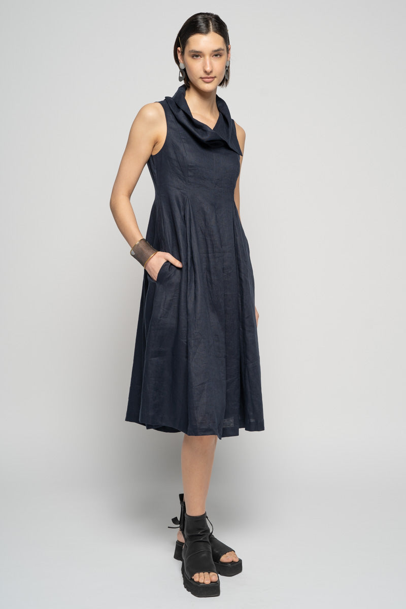 Asami Dress Navy