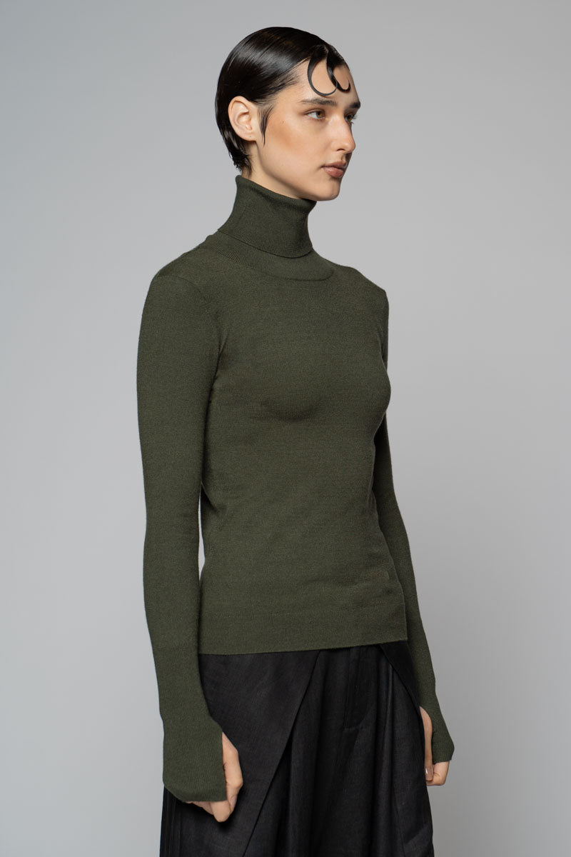 Sayuri High Neck Moss