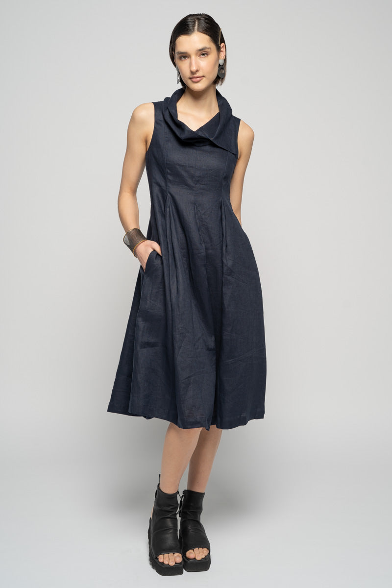 Asami Dress Navy