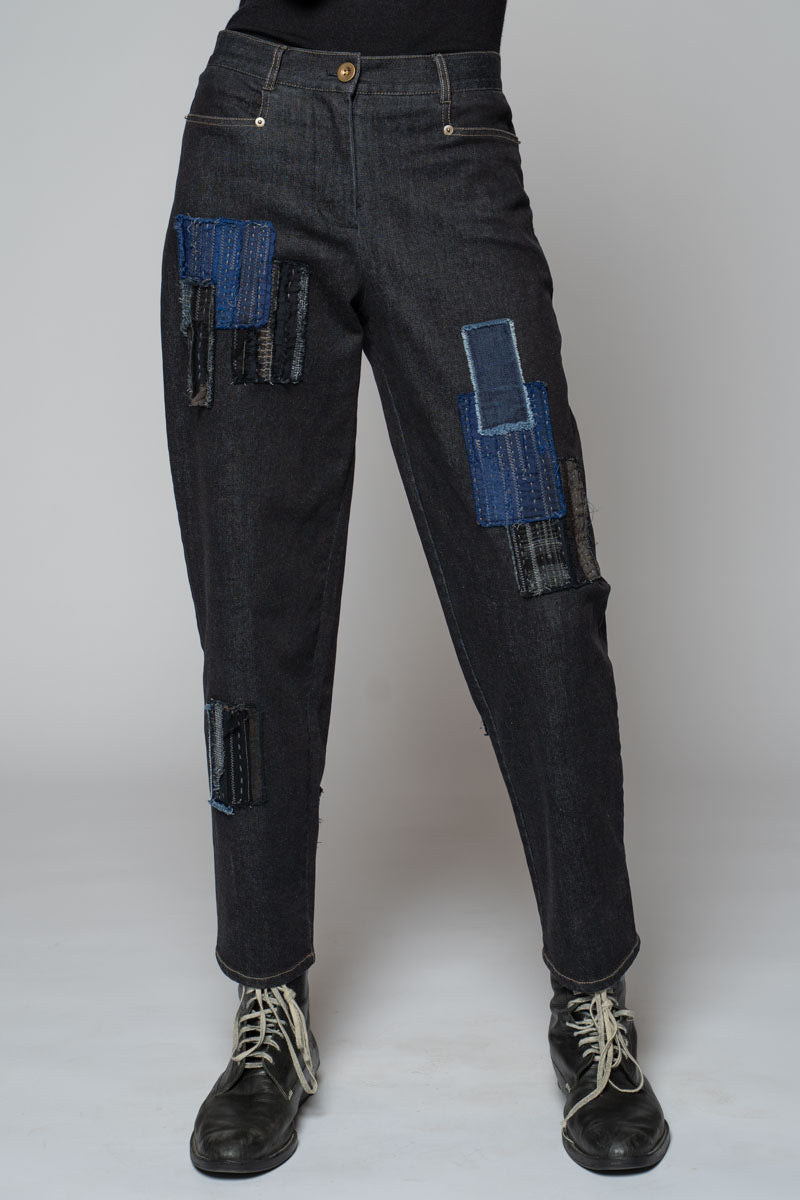 Furu Patch Pants Black