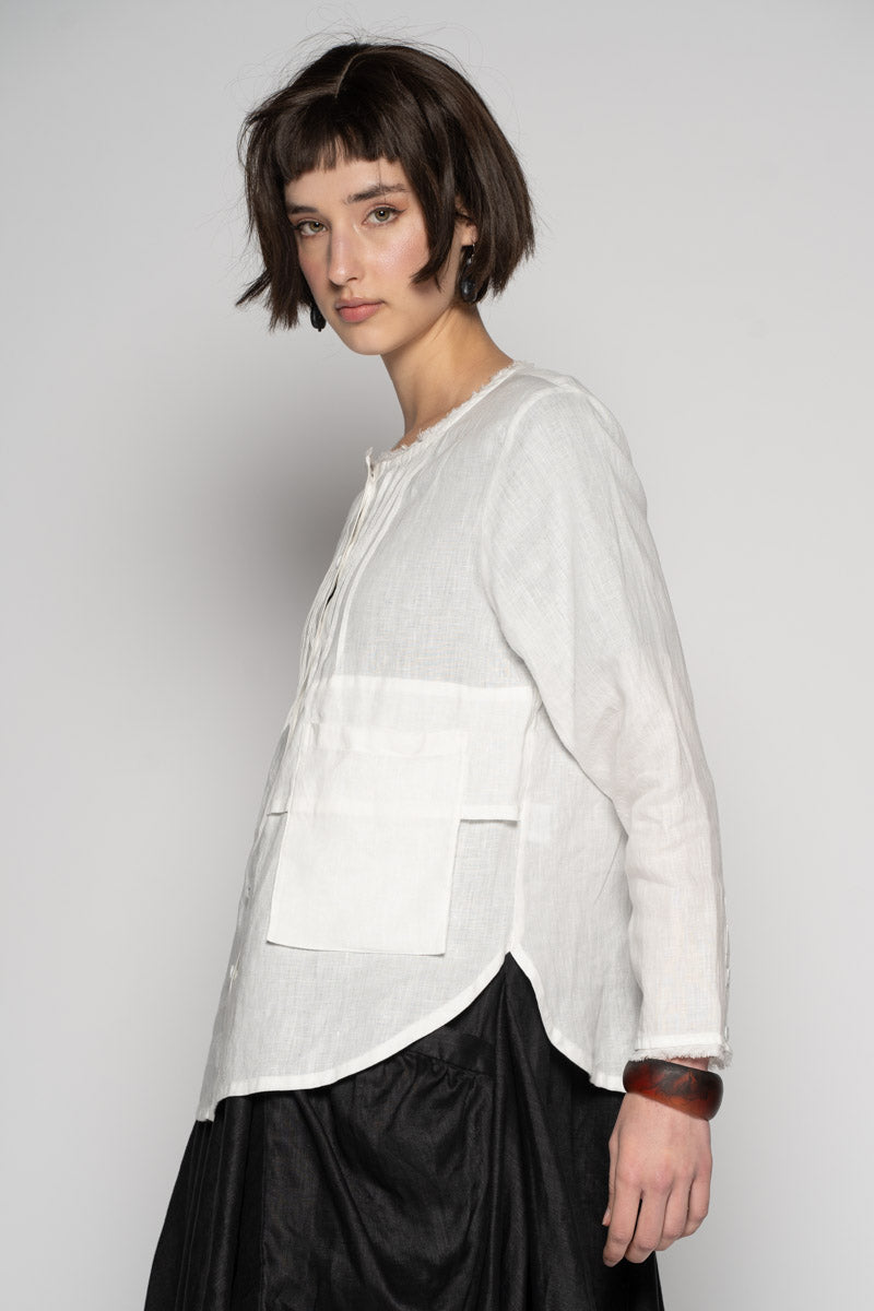 Sabi Tuck Shirt Wh