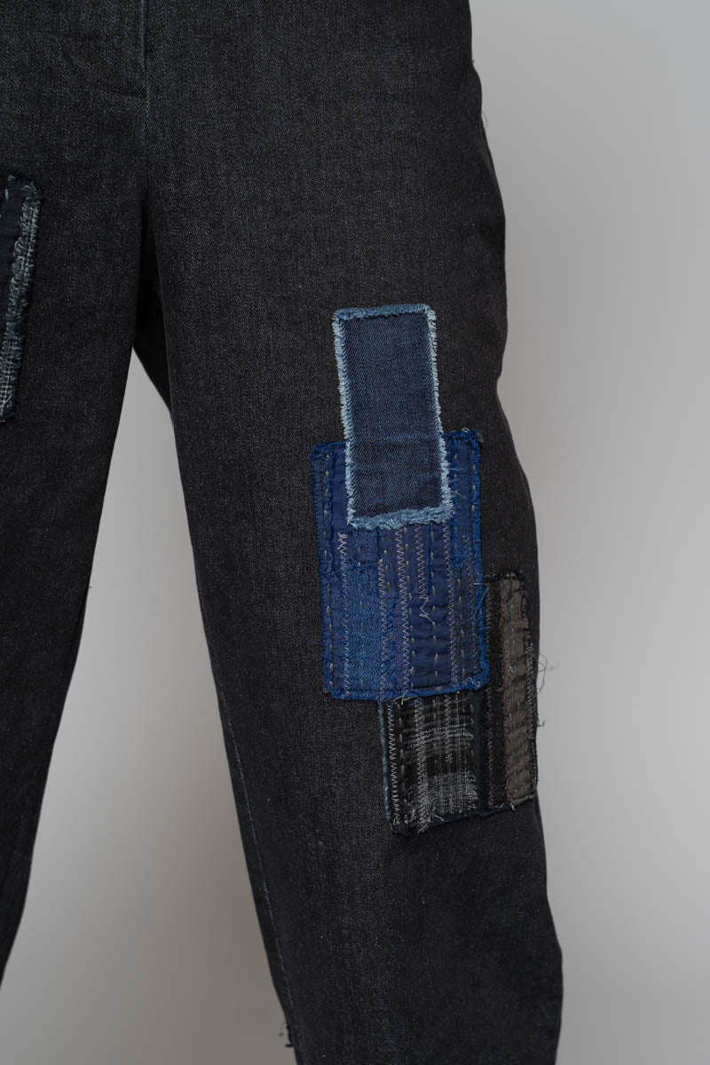 Furu Patch Pants Black