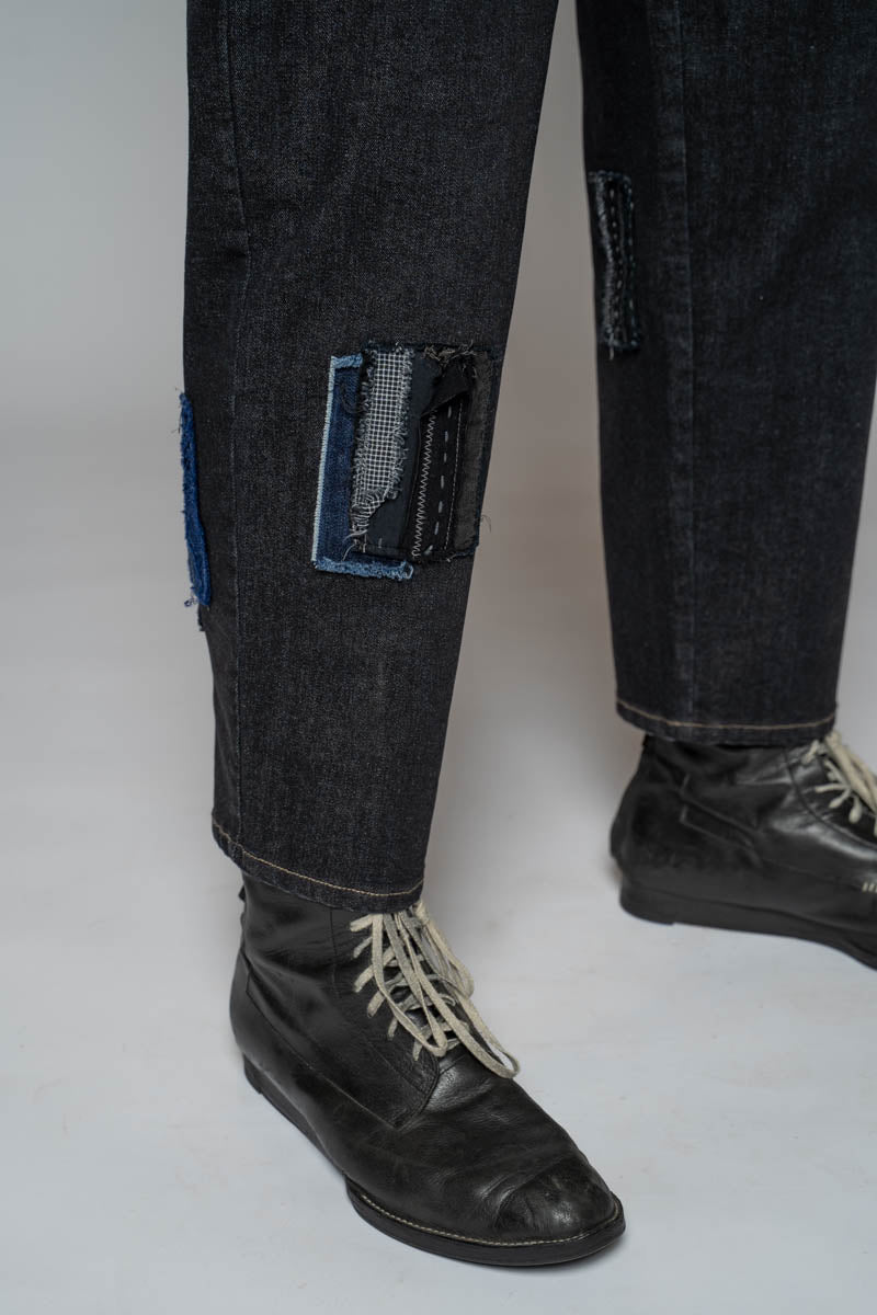 Furu Patch Pants Black