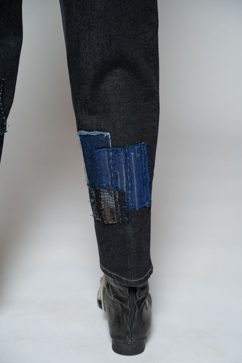 Furu Patch Pants Black