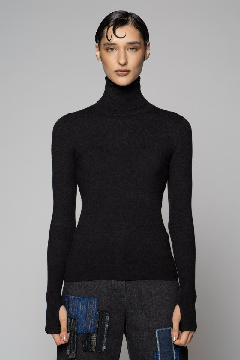 Sayuri High Neck Blk