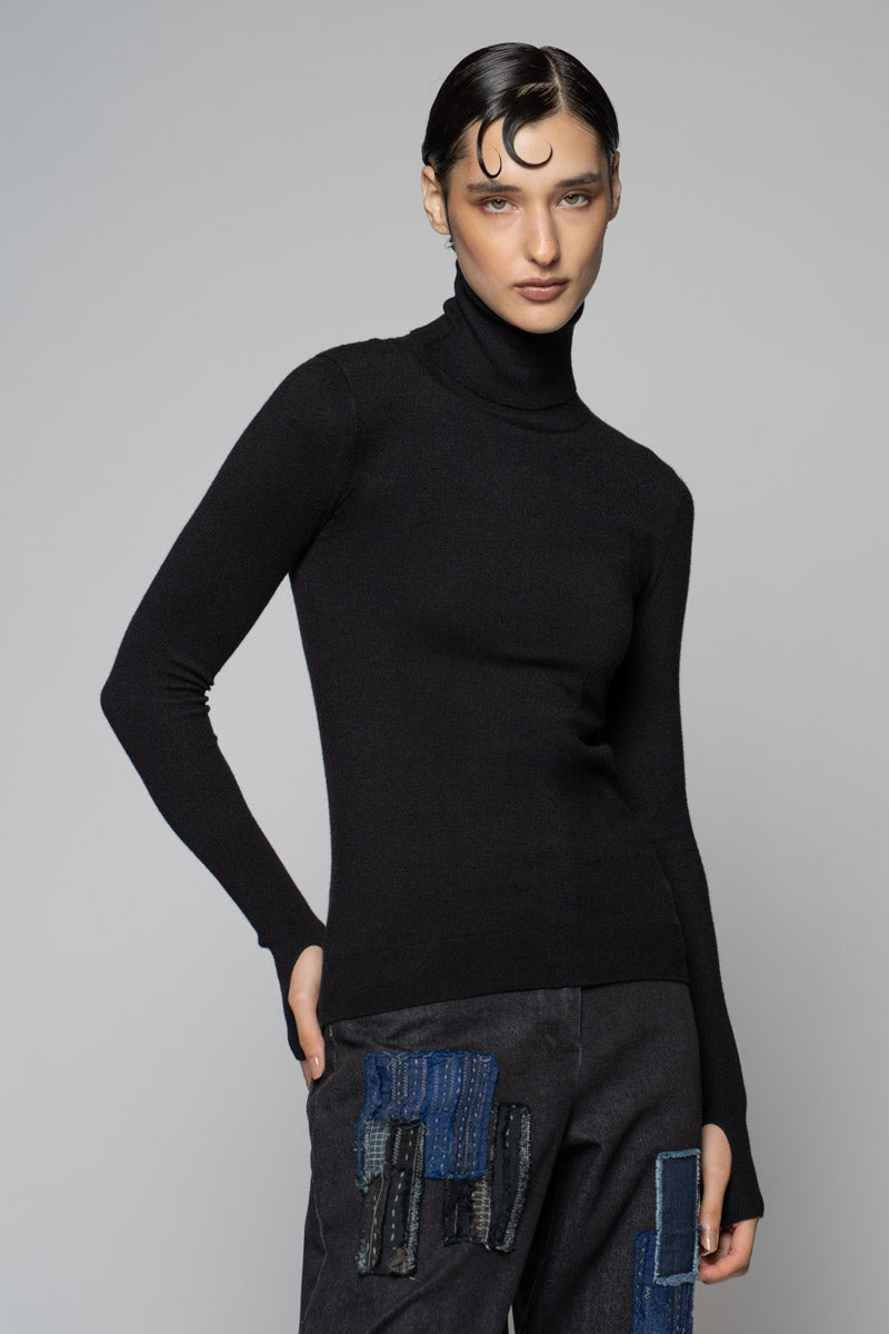 Sayuri High Neck Blk