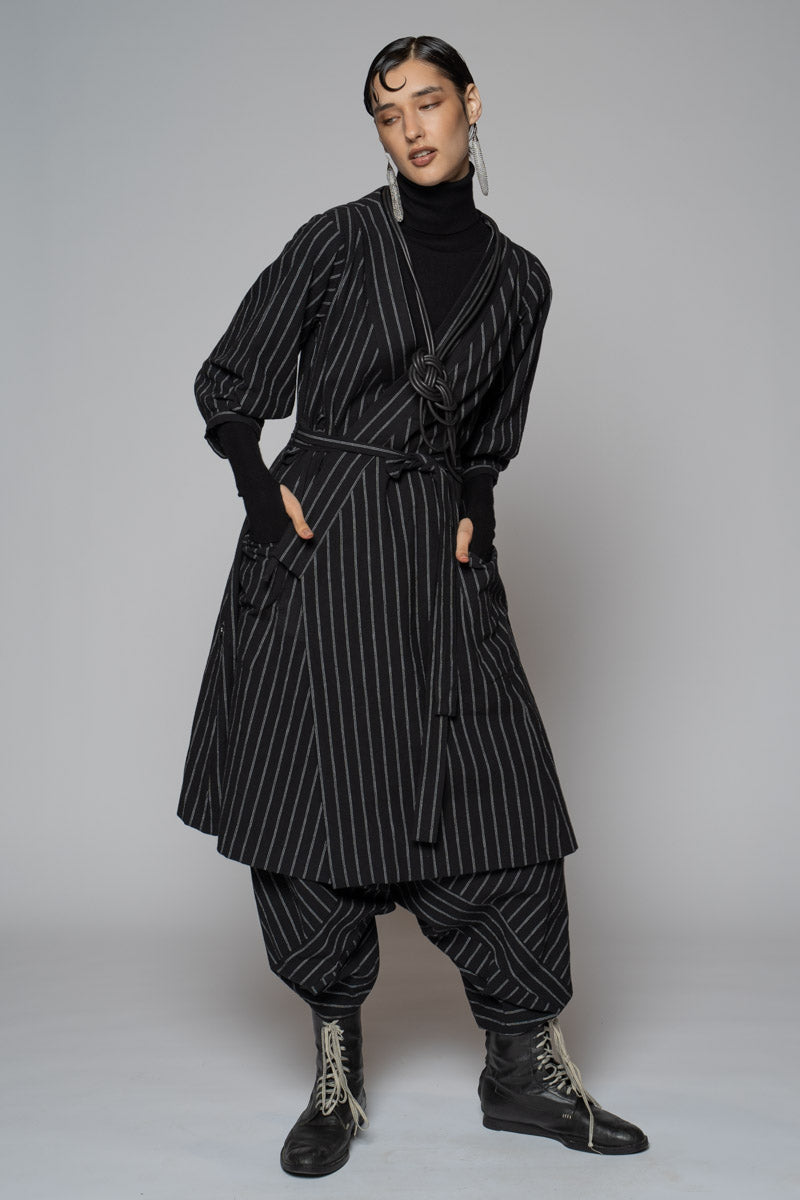 Komichi Wrap Dress Blk