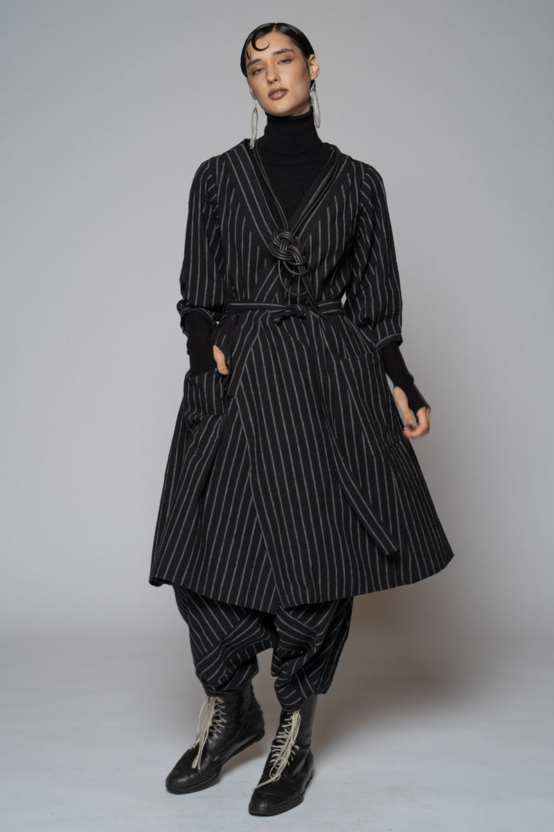 Komichi Wrap Dress Blk