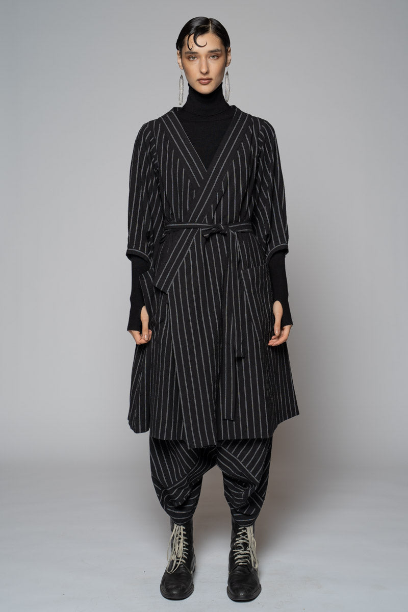 Komichi Wrap Dress Blk