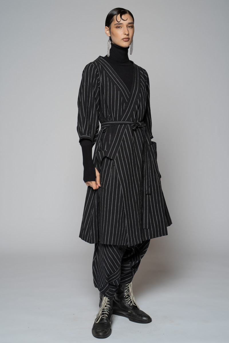 Komichi Wrap Dress Blk