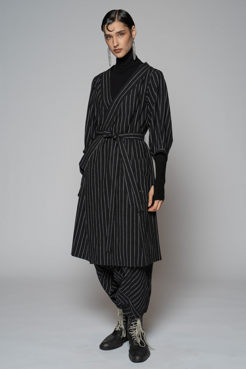 Komichi Wrap Dress Blk