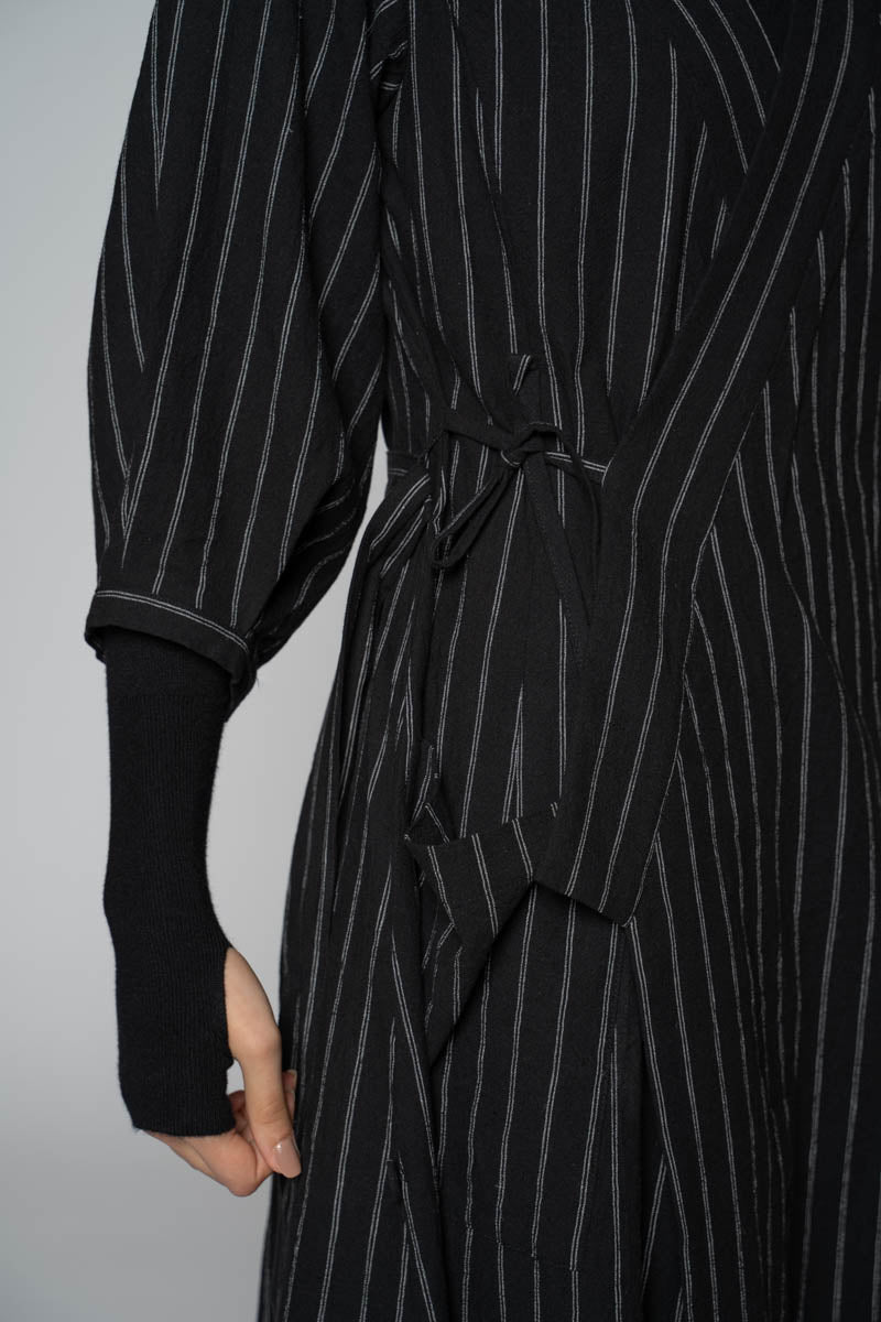 Komichi Wrap Dress Blk