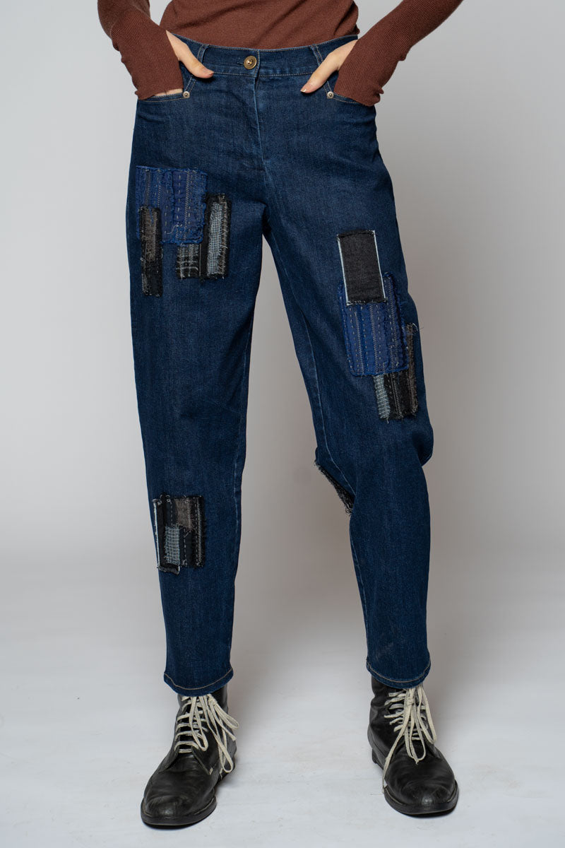Furu Patch Pants Indigo
