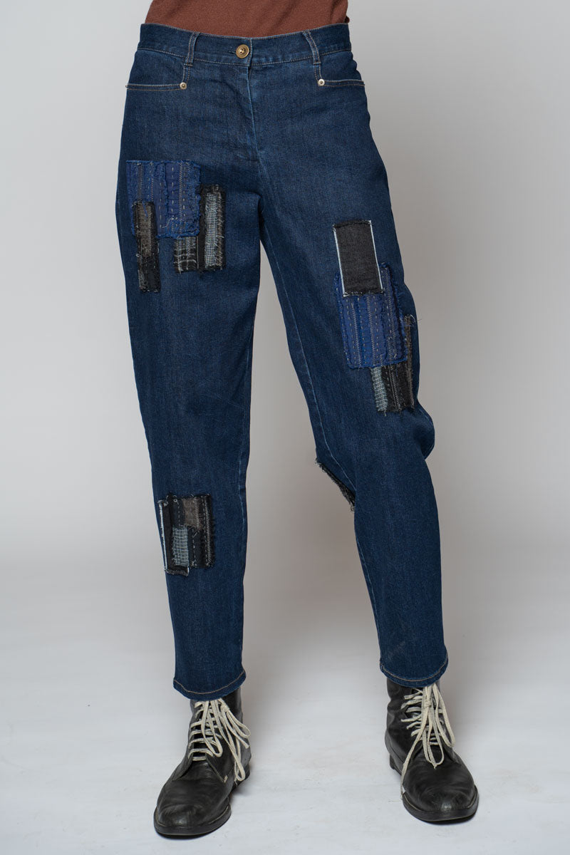 Furu Patch Pants Indigo