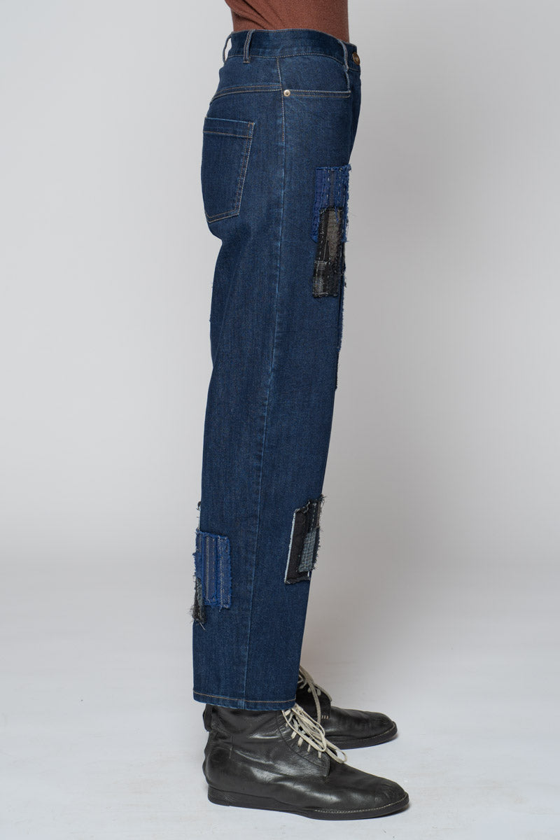 Furu Patch Pants Indigo