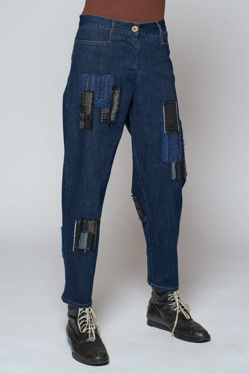 Furu Patch Pants Indigo
