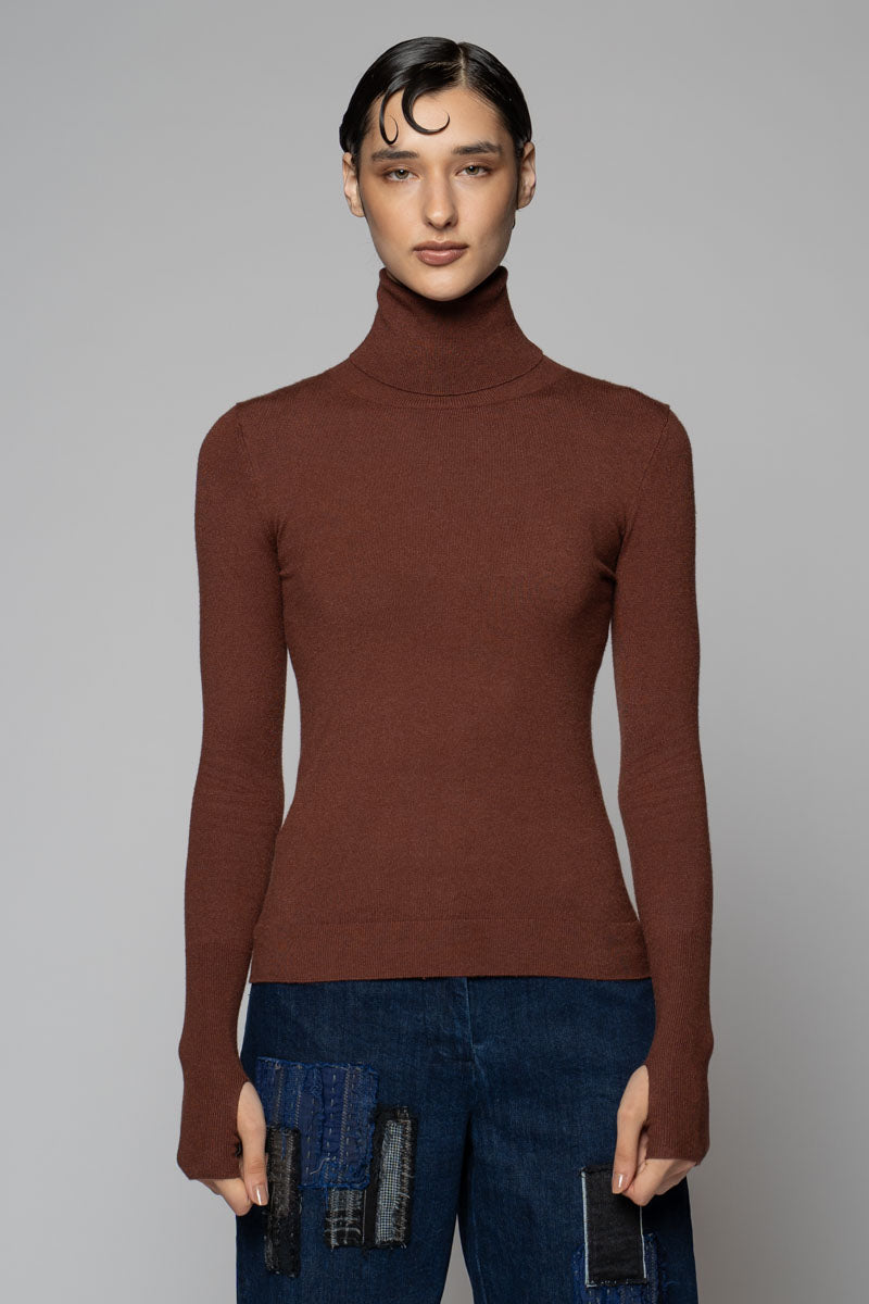 Sayuri High Neck Taupe