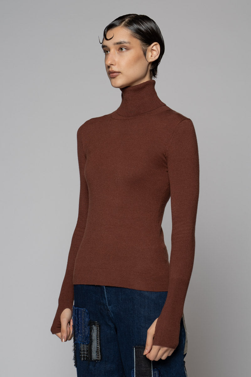 Sayuri High Neck Taupe