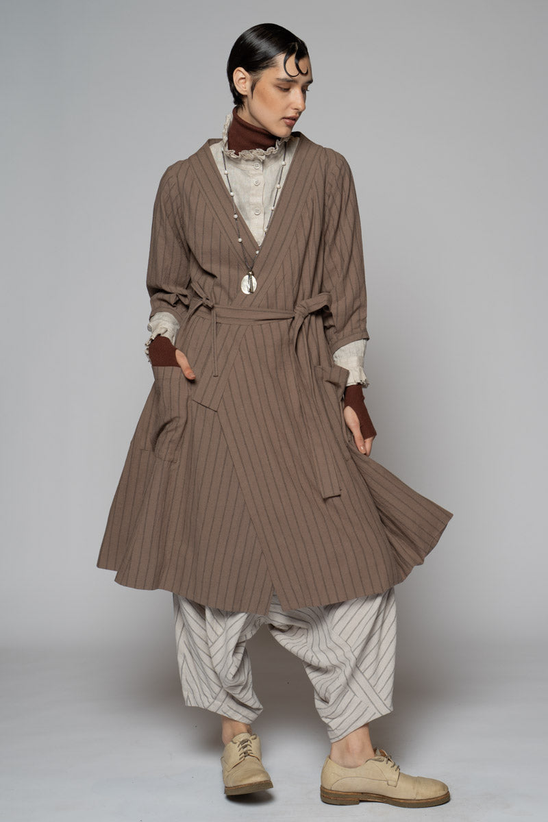 Komichi Wrap Dress Fawn