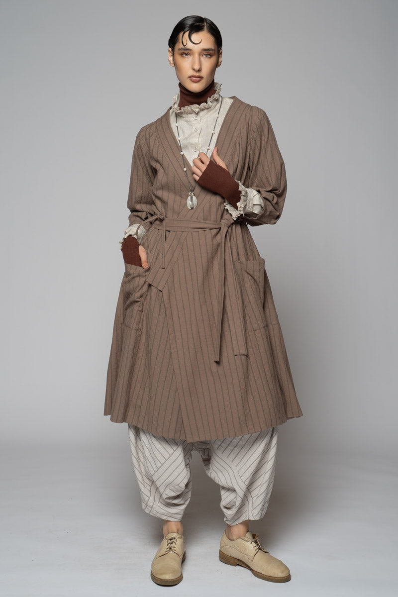 Komichi Wrap Dress Fawn