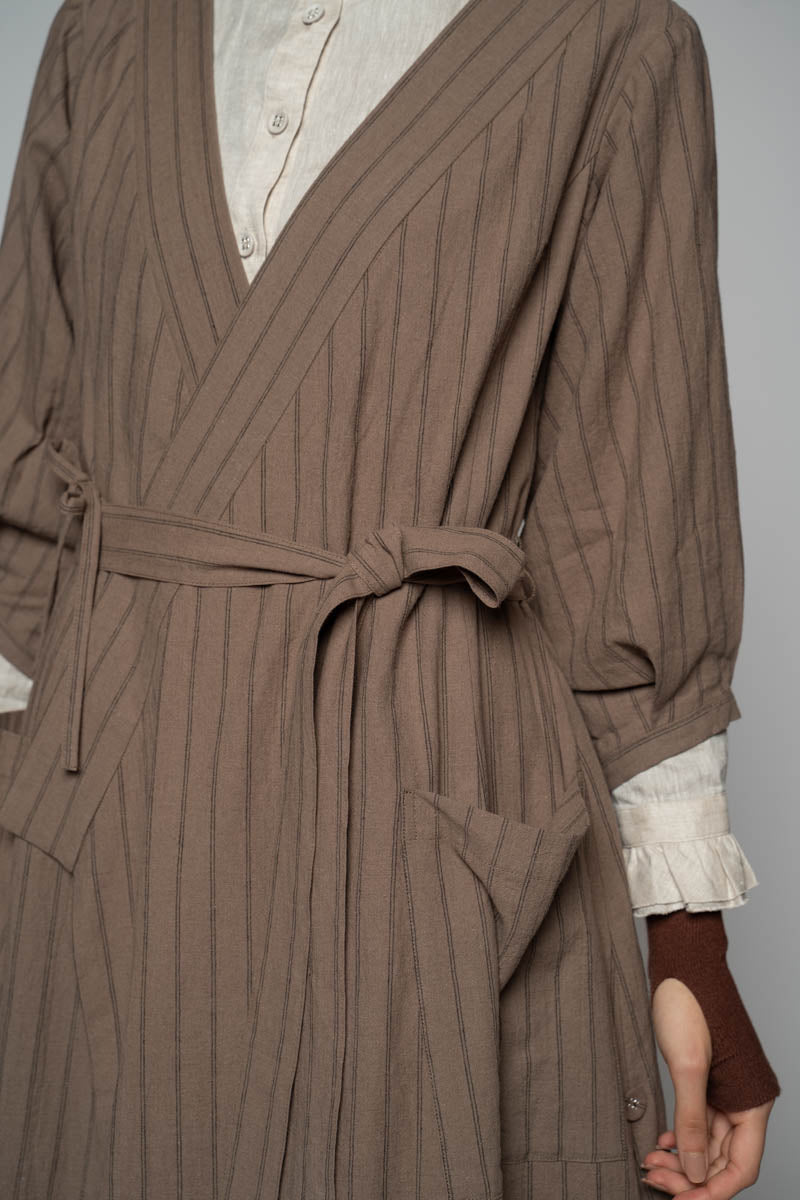 Komichi Wrap Dress Fawn