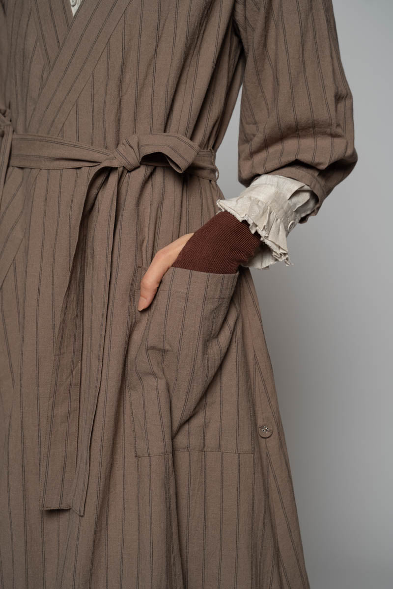Komichi Wrap Dress Fawn