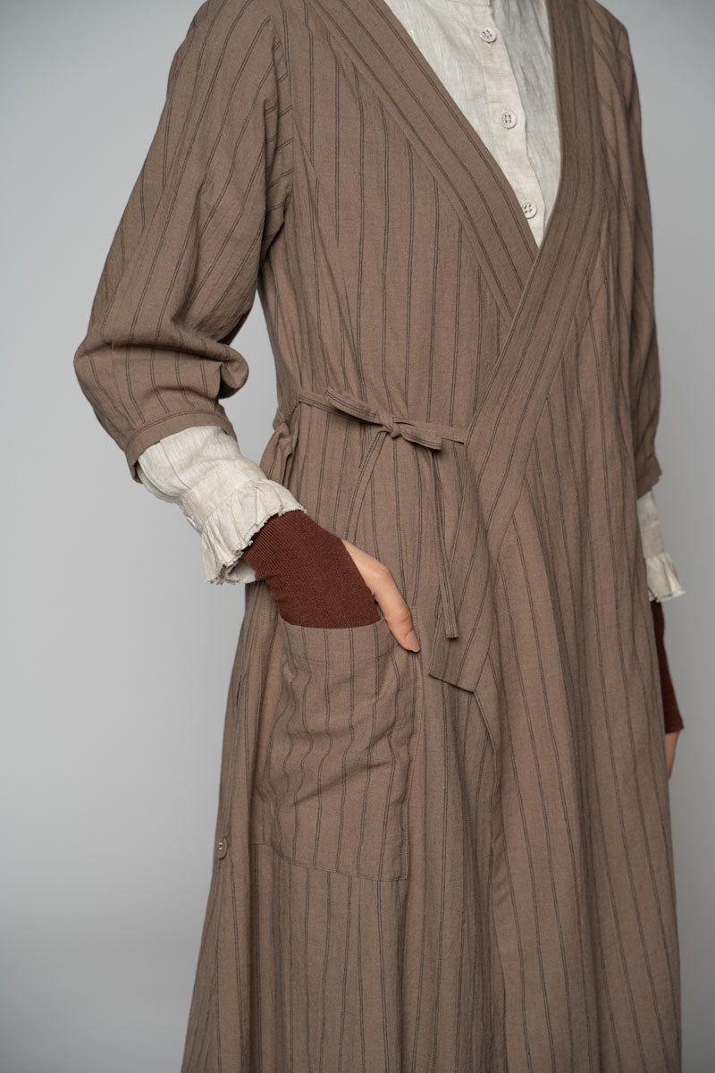 Komichi Wrap Dress Fawn