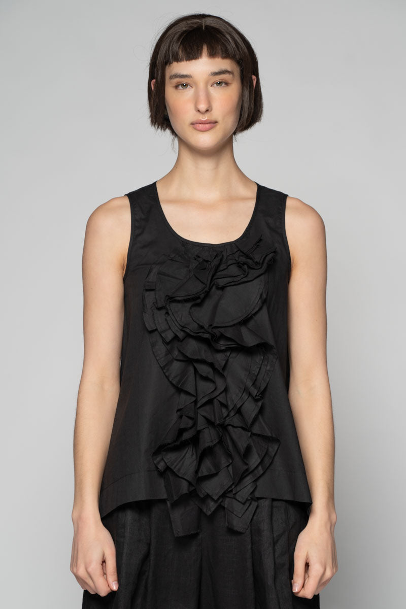 Kiki Frill Top Blk