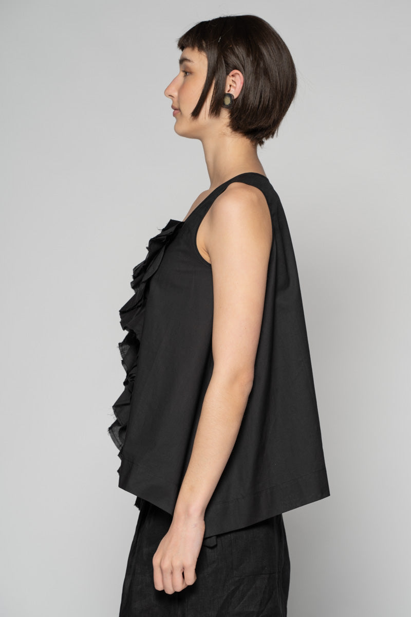 Kiki Frill Top Blk