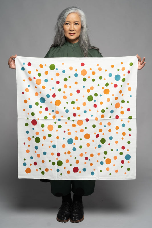 Dot Furoshiki Wrapping Cloth Wh