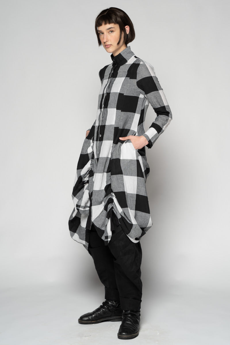 Oki Gather Dress Blk