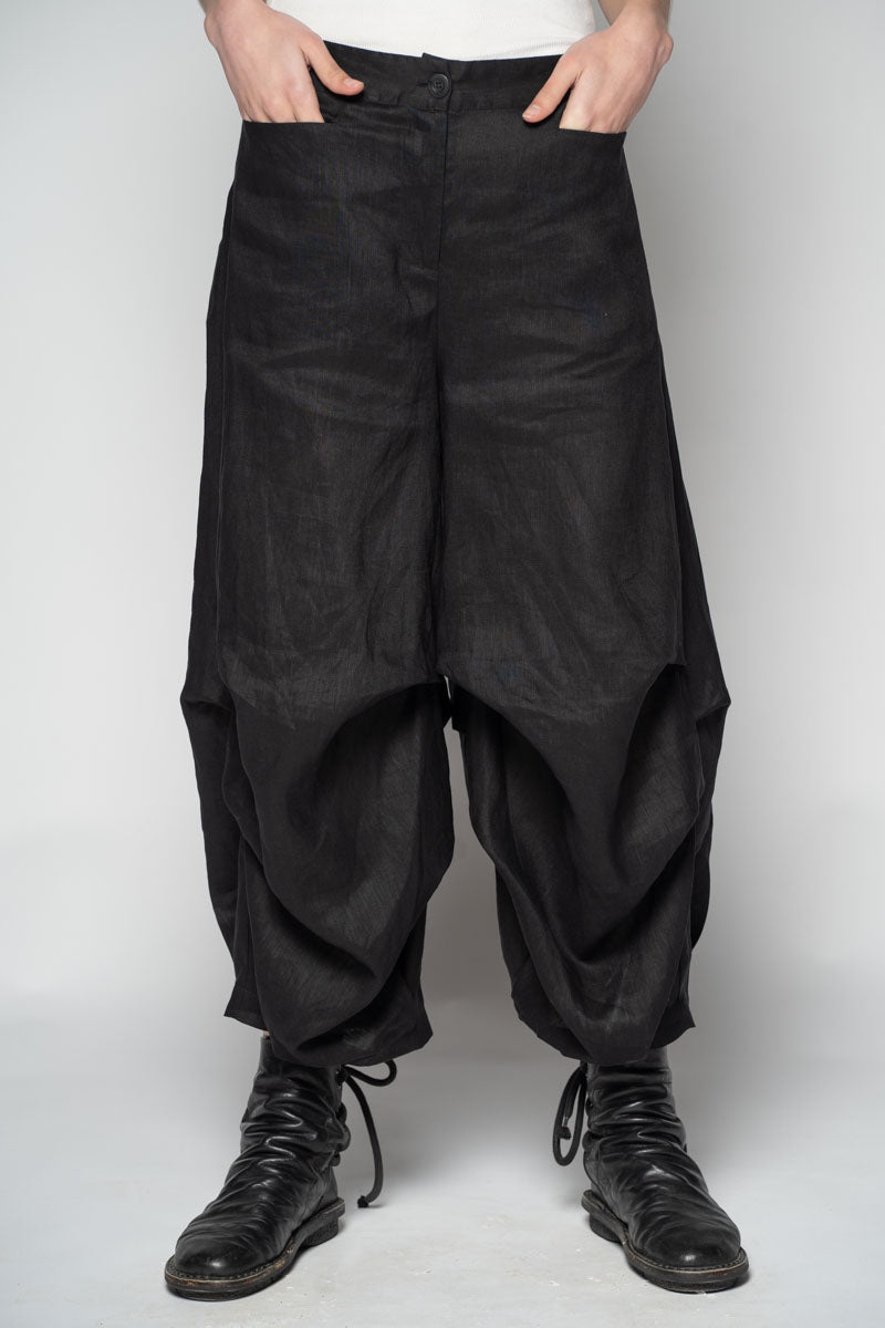Ouna Tuck Pants Blk