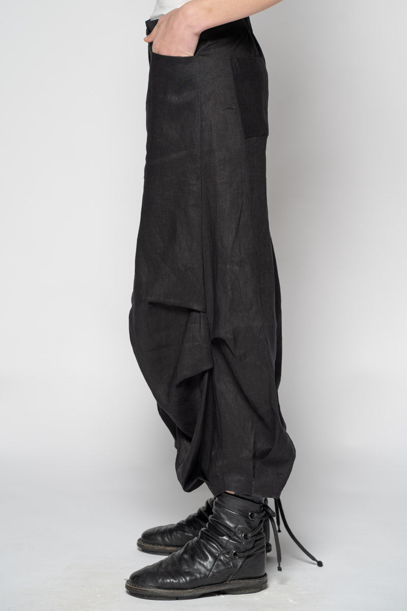 Ouna Tuck Pants Blk